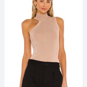 Superdown Luz Knit Top Size Medium in Nude C11-160